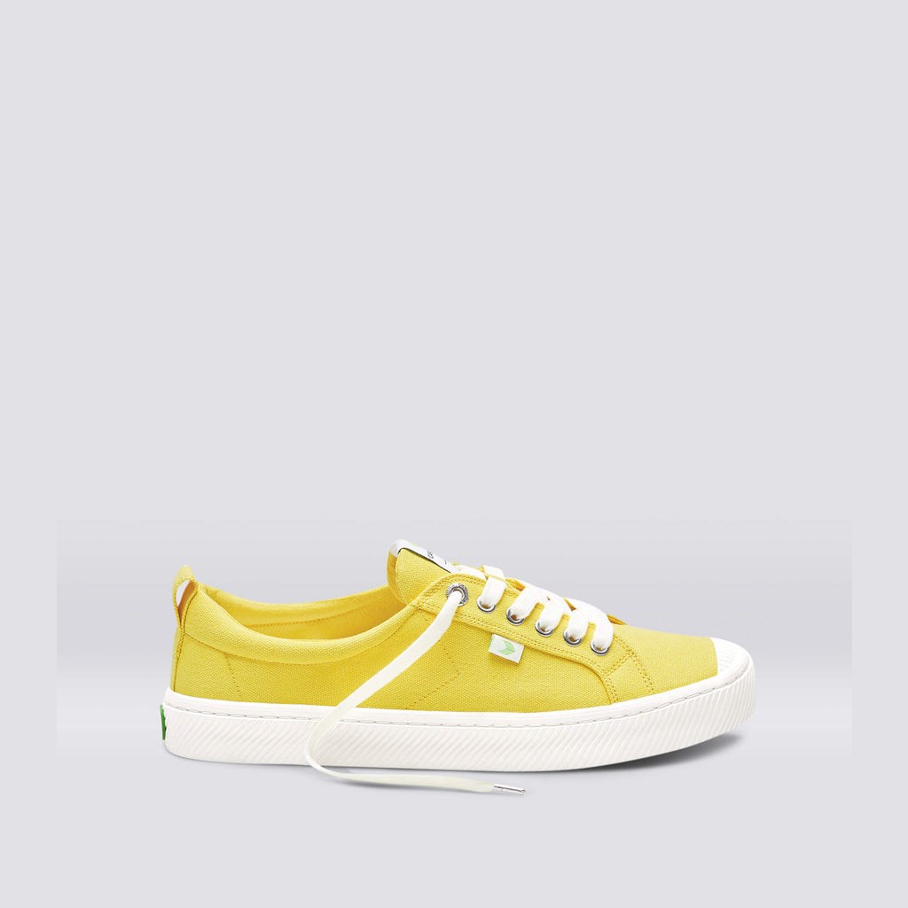 OCA LOW Cariuma Low Top Tela Jaune Femme | SYH-9164448